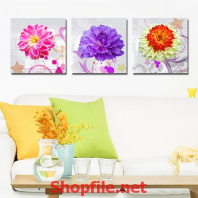 tranh dán tường những bông hoa cúc đẹp