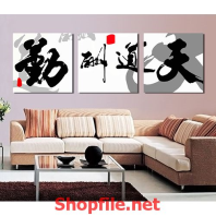 tranh dán tường chứ pháp đẹp