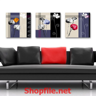 tranh dán tường bông hoa cắt từ giấy