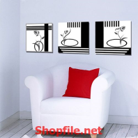 tranh dán tường bông hoa thủy tinh