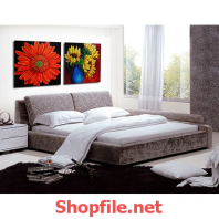 tranh dán tường lọ hoa cúc