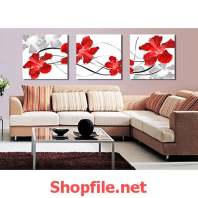 bông hoa 5 cánh tranh dán tường