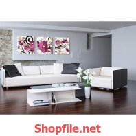 bông hoa tím tranh dán tường