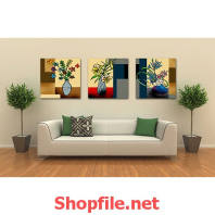 tranh trang trí hình lọ hoa