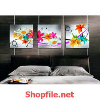 tranh trang trí muôn sắc hoa