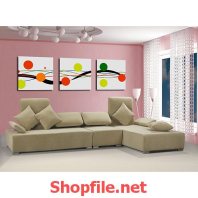 tranh trang trí vòng tròn màu sắc