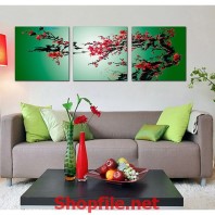 bức tranh cây hoa đào