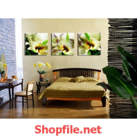 tranh trang trí hoa loa kèn