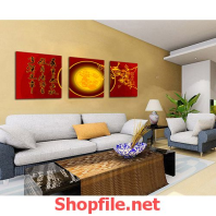 tranh dán tường chữ trung hoa