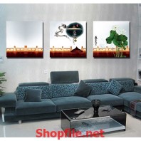 rồng bay và cây hoa sen trắng