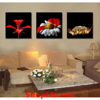 tranh trang trí bông hoa đơn thân