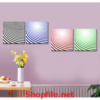 tranh trang trí nhiều màu sắc