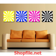 tranh trang trí ảnh ảo màu sắc