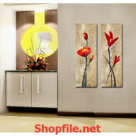 tranh trang trí phòng những bông hoa hồng đẹp