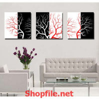 bức tranh vẽ cái cây khô