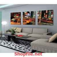 khu phố hiện đại đông đúc