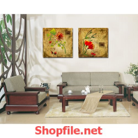 tranh trang trí phòng khách bức tranh vẽ