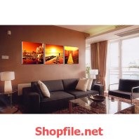 đồi cát và hoàng hôn