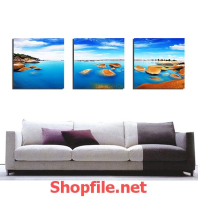 biển xanh và những hòn đá