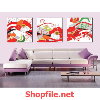 bông hoa vẽ nhiều màu sắc