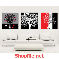 bức tranh hoa sang trọng treo tường