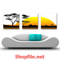 ánh hoàng hôn ở thảo nguyên