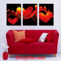 bức tranh hình trái tim