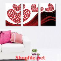 những trái tím màu đỏ đẹp