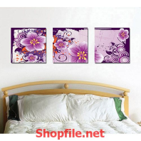 những bông hoa màu tim đẹp