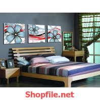 bông hoa xanh dán tường bông hoa xanh dán tường