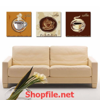 tranh dán tường hình cà phê
