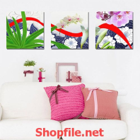 tranh dán tường bông hoa và cây hoa