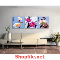 tranh treo tường bông hoa đào