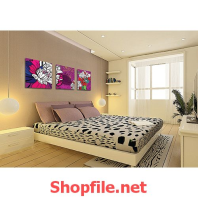 bông hoa sen nhiều màu tranh treo tường