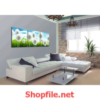 tranh treo tường bồ công anh trắng