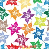 giấy dán tường hoa nhiều màu