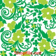 giấy dán tường lá xanh