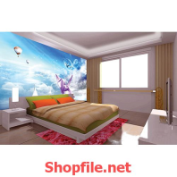 giấy dán tường hạc giấy