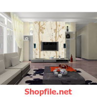 giấy dán tường bức tranh vẽ