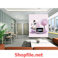 giấy dán tường cô gái