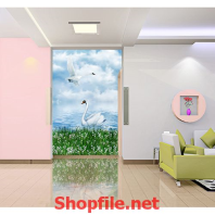 giấy dán tường thiên nga