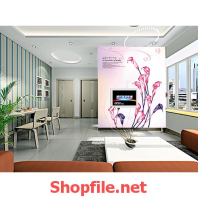 giấy dán tường cây hoa ly