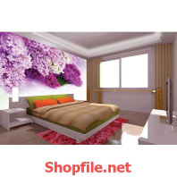 cây hoa màu tím giấy dán tường