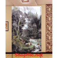 rừng cây sâu thẳm giấy dán tường