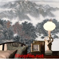 rừng núi giấy dán tường