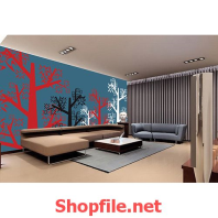 những cái cây giấy dán tường