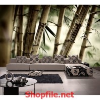 bụi tre giấy dán tường