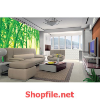 rừng trúc xanh giấy dán tường