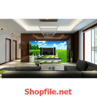 con đường đá giấy dán tường