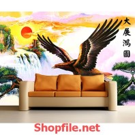 chim ưng giấy dán tường